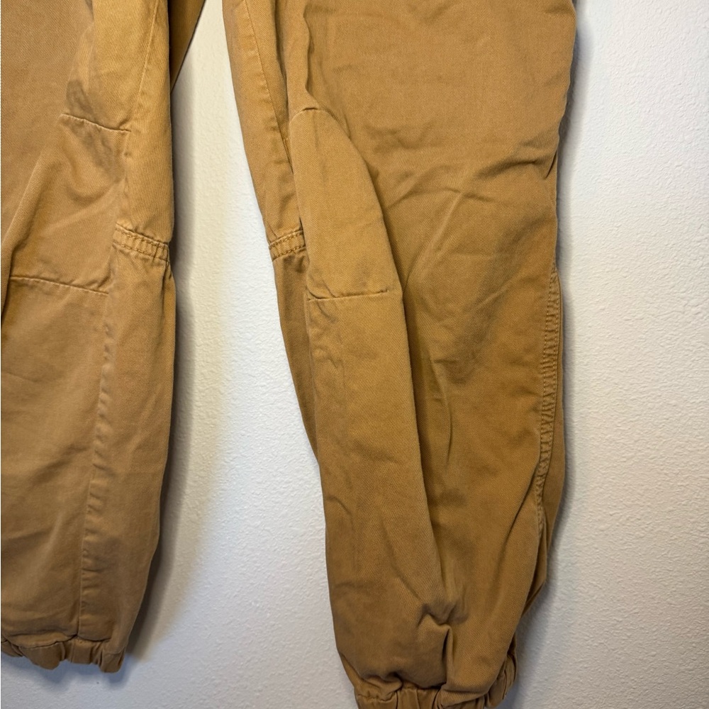 Free People Camel Button-Front Jogger Pants - Picture 3 of 11